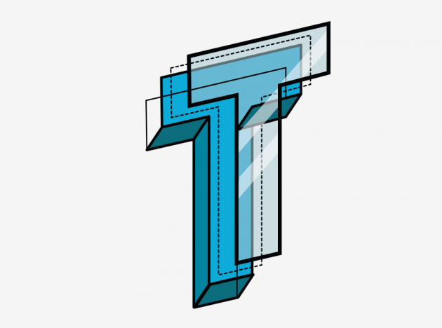 T with glass + other layers